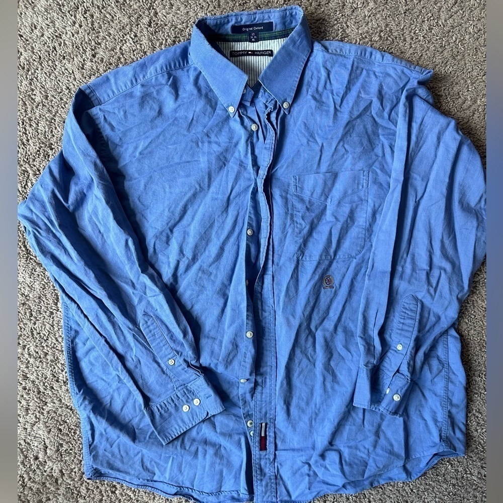 Tommy Hilfiger Blue button down shirt